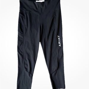 Ariat Black womens' Athletic Leggings with Side Logo